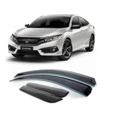 Calha De Chuva Para Honda Civic Após 2018 - 4 Portas