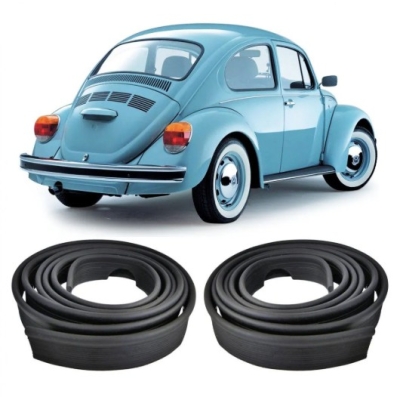 Friso Galão Do Paralama Traseiro (Deblum) VW Fusca - Preto (Par)