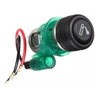 Acendedor De Cigarro Universal Na Cor Verde.