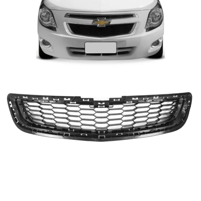 Grade Frontal Do Radiador - Chevrolet Cobalt 2012/2016 - Preta / Modelo Original