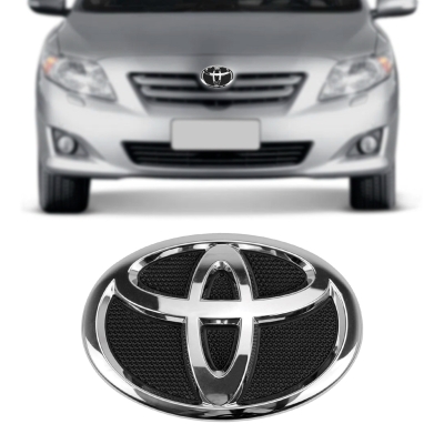 Emblema 'Logo Toyota' - Toyota Corolla 2009/2014 - Cromado / Grade Do Radiador