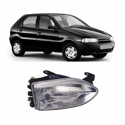 Farol H4 Do Fiat Palio, Siena, Strada 1996/1998 - Lado Direito