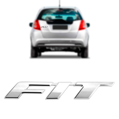 Emblema 'FIT' - Honda Fit 2009/2014 - Cromado