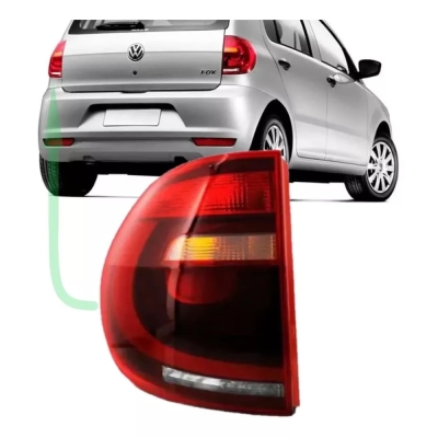 Lanterna Traseira - Volkswagen Fox 2011/2014 - Acrilica / Fumê / Lado Esquerdo