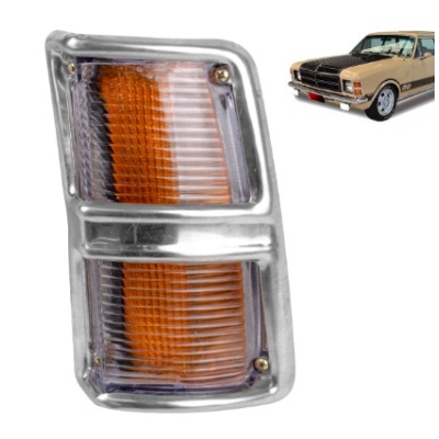 Lanterna Dianteira Gm Opala 1975 A 1979 Cristal Lado Esquerdo