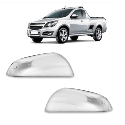 Capa Para Retrovisor - Chevrolet Agile 2010/2014 / Montana 2010/2020 - Cromado / Lado Esquerdo