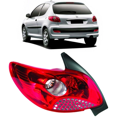Lanterna Traseira - Peugeot 207 Sedan 2008/2011 - Acrilica Bicolor Lado Esquerdo