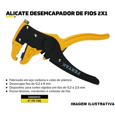 Alicate Descascador De Fios - 2x1 Fertak