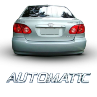 Emblema 'AUTOMATIC' - Toyota Corolla 2003/2008 - Cromado