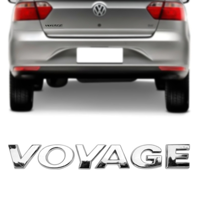 Emblema 'VOYAGE' - Volkswagen Voyage G5 2009/2013 - Cromado