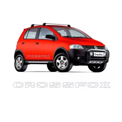 Faixa Decorativa Adesiva 'CROSSFOX' - Volkswagen Crossfox 2005/2007 - Cinza / Lateral / Direito