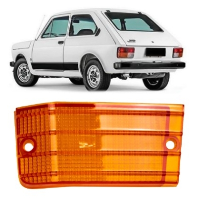 Lente Da Lanterna Traseira Fiat 147 1979 A 1982 Âmbar Lado Esquerdo Pisca