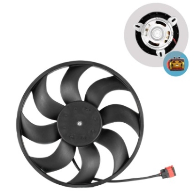 Eletroventilador Peugeot 206/ 207 8 Pás Com Ar Com Conector