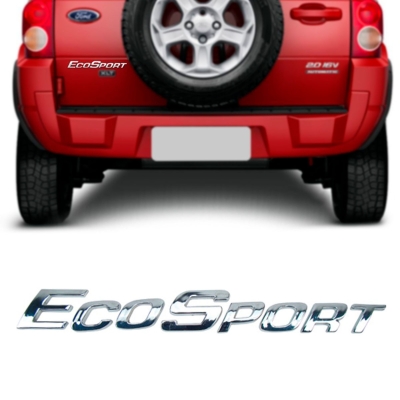 Emblema 'ECOSPORT' - Ford Ecosport 2003/2012 - Cromado