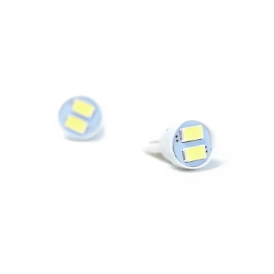 Lâmpada LED Pingo - T10 / 2 Leds / Super Branco / 12v / Par