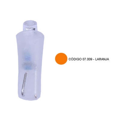 Lâmpada Led Laranja - 2721 Pinguinho - Kit Com 5