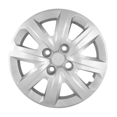 Calota Aro 14 - Vw Saveiro 2014/2016 - Prata - Cubo Alto - Fixação Parafuso.