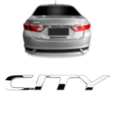 Emblema 'CITY' - Honda City 2015/2020 - Cromado