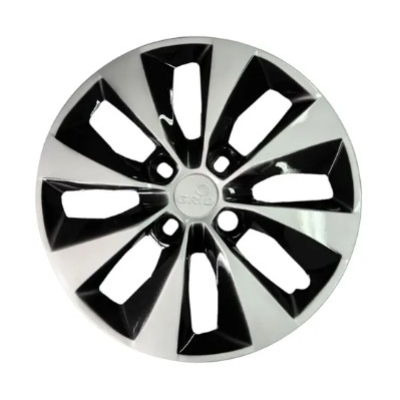 Calota Aro 14 Grid Gol Cubo Baixo Preto/Prata