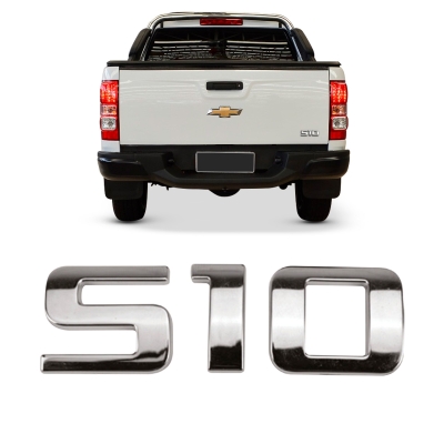 Emblema 'S10' - Chevrolet S10 2012/2016 - Cromado / Grande