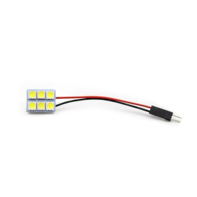 Placa De Led Salão Com 06 Leds Branco 5050 - (Com 3 Adaptadores).