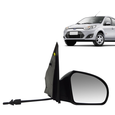 Retrovisor Externo - Ford Fiesta (Hatch e Sedan) 2002/2014 - Quatro Portas / Com Controle / Direito (Carona)