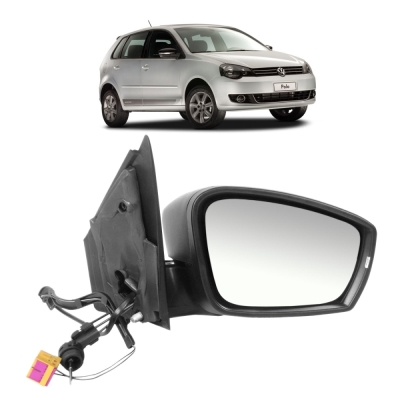 Retrovisor Externo - Volkswagen Golf 2012/2015 - Quatro Portas / Com Controle / Com Seta (Pisca) / Direito (Carona)