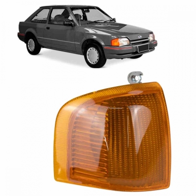 Lanterna Dianteira Ford Escort / Verona 1987/1992 | Apollo 1990/1992 | Plástico Âmbar | Lado Direito.