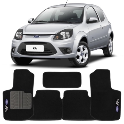 Tapete Personalizado Ford KA 2008/2012 - Preto