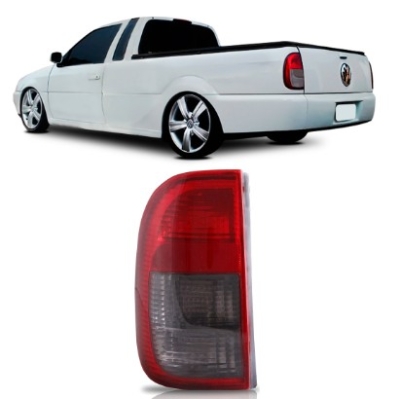 Lanterna Traseira Vw Saveiro Giii 2003 A 2005 Acrílica Fume Lado Esquerdo