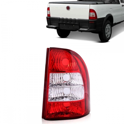 Lanterna Traseira Fiat Strada 2004/2009 | Acrìlico Vermelho | Lado Direito.