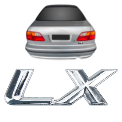 Emblema 'LX' - Honda Civic LX 1997/2000 - Cromado