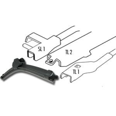 Palheta Dianteira Slin 14' Honda Fit, City, Fiat 500 - 2009/2011