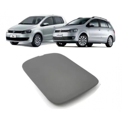 Tampa Acabamento Da Alavanca Do Freio De Mão Vw Fox 2004/2014 Crossfox / Spacefox Até 2014 Cinza.