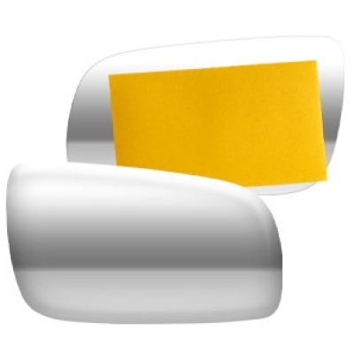 Lente Do Retrovisor Sem Base Vw Gol Giii/Iv 2000 A 2012/ Santana 1998 A 2006/ Golf 1999 A 2009 Prata Metalizado (Cr) Lado Direito