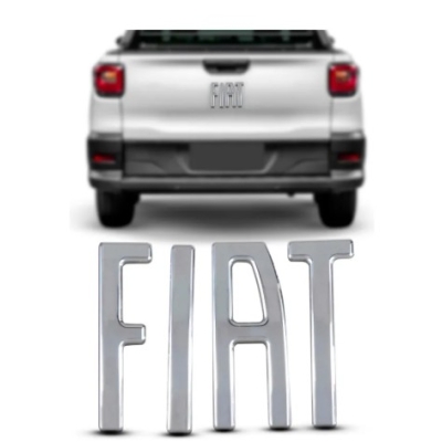 Emblema Fiat Cromado Para Porta Malas Strada Após 2021
