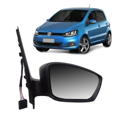 Espelho Retrovisor Externo Vw Fox 2010 A 2014 Controle Elétrico Com Seta E Tilt Down Lado Direito