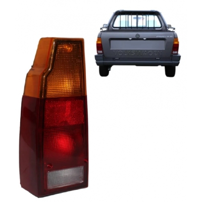 Lanterna Traseira Vw Saveiro / Parati 1983/1997 Plástico Tricolor (Polimatic) | Lado Esquerdo.