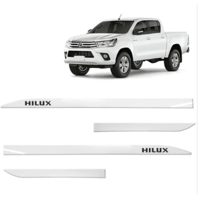 Friso Lateral Personalizado Hilux Toyota Branco Polar Todas