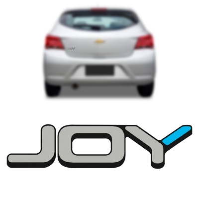 Emblema 'JOY' - Chevrolet Onix / Prisma 2017/2020 - Adesivo