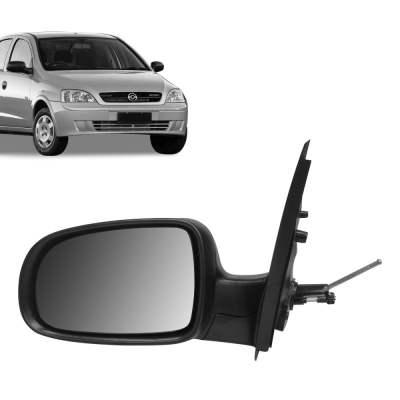 Retrovisor Externo - Chevrolet Corsa (Hatch e Sedan) 2003/2012 / Montana 2003/2010 - Duas Portas e Quatro Portas / Com Controle / Esquerdo (Motorista)