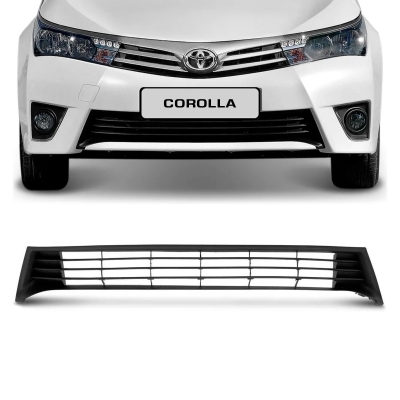 Tela Do Parachoque - Toyota Corolla 2015/2017 - Dianteiro / Central / Inferior - Preta