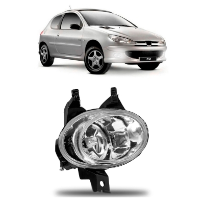 Farol Auxiliar - Peugeot 206 2003/2009 - Direito