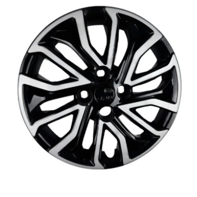 Calota Aro 15 Modelo Fiat Argo / Cronos 2022 - Preto/Prata - Cubo Baixo - Fixação Parafuso - (Aplicação Argo, Mobi, Palio).