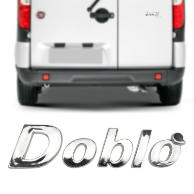 Emblema 'Doblo' - Fiat Doblo 2002/2022 - Cromado