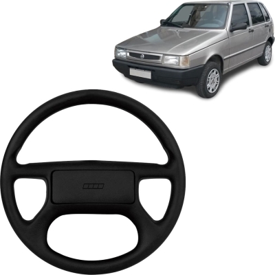 Volante Fiat Uno De 1995 Até 2000 - Diâmetro 37cm - Acompanha Acionador De Buzina.