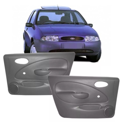 Revestimento Da Porta - Ford Fiesta 1996/2003 - Portas Dianteiras / Duas Portas / Vidro Manual