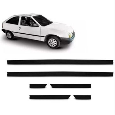 Friso Lateral Gm Kadett Gl 1996 A 1998 Preto Auto Colante Jogo 6 Peças