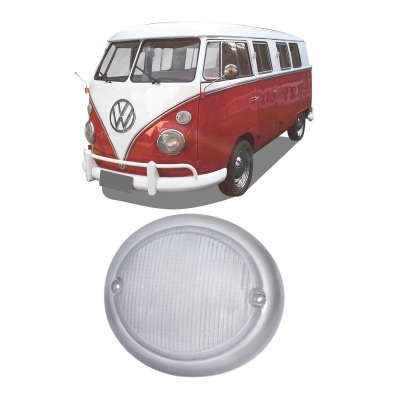 Lente Cristal Da Lanterna Dianteira Da Vw Kombi - 1962/1974 - Lado Esquerdo.