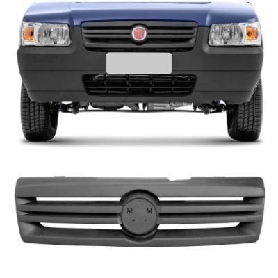 Grade Frontal Do Radiador Fiat Uno Após 2009 Preto